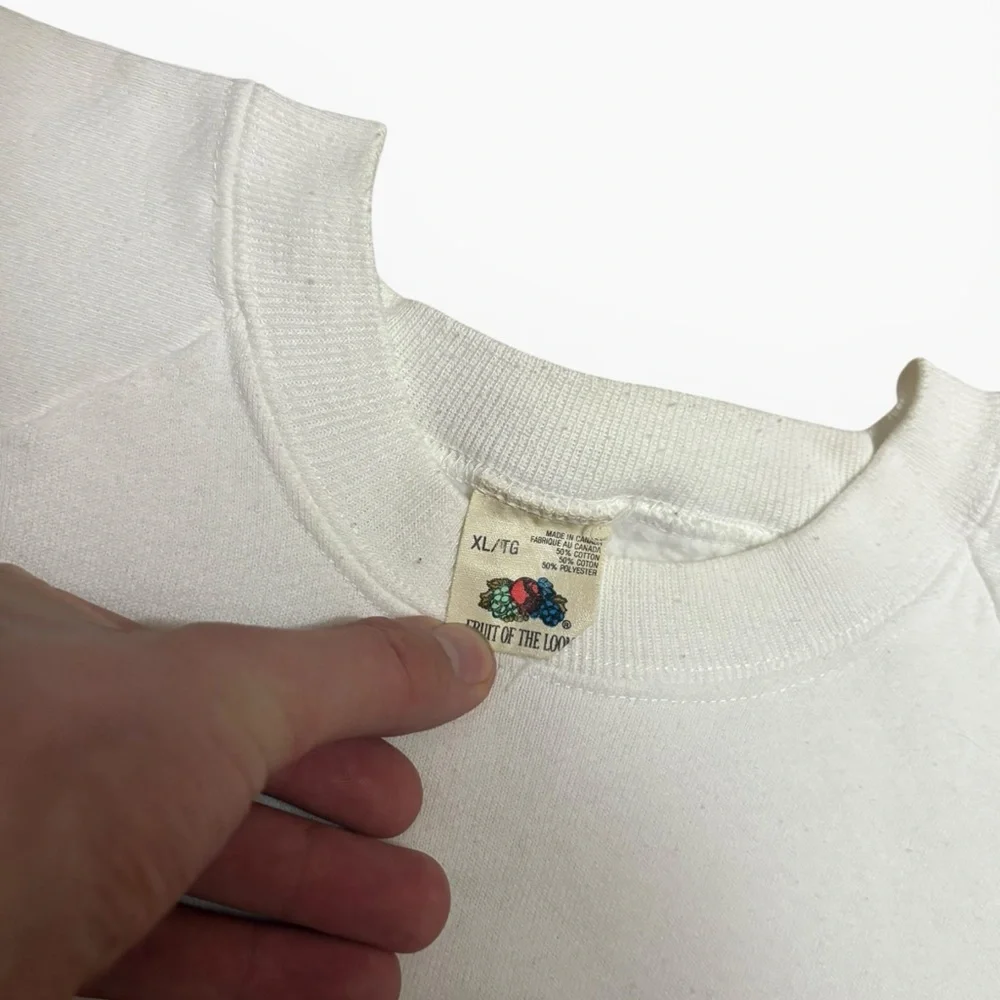 Vintage 90s “I Have An Attitude” Calvin and Hobbs Bootleg White Crewneck XL - Picture 3 of 7